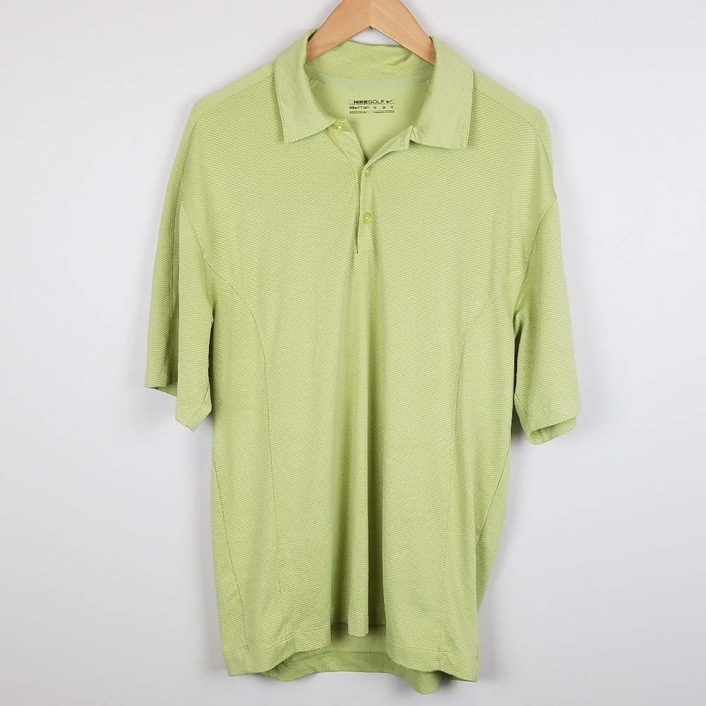 Nike Golf Fit Dry Green Golf Men's Polo Shirt Size Medium